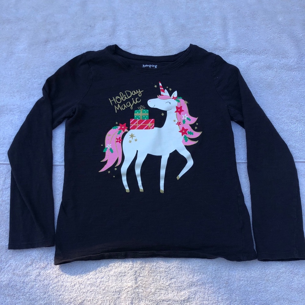 Girls jumping bean sz 12 holiday long sleeve shirt